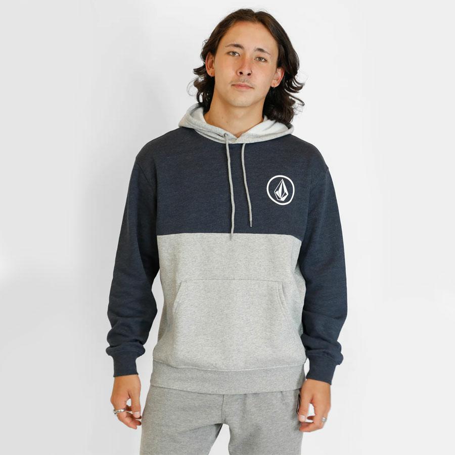 STONE CB P/O FLEECE NAVY HEATHER