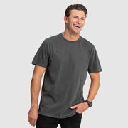 AUS WASH TEE BLACK