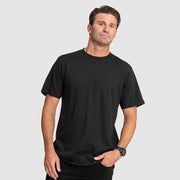AUS SOLID SS TEE BLACK