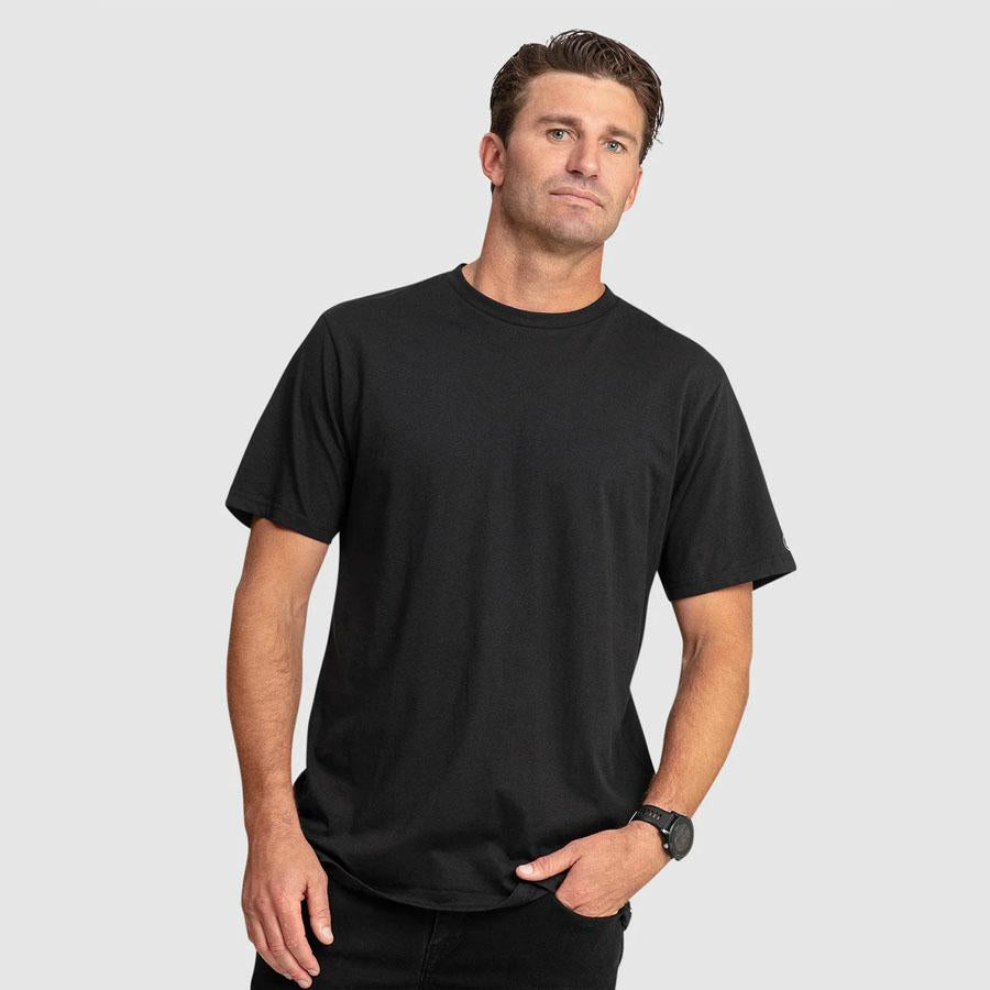 AUS SOLID SS TEE BLACK