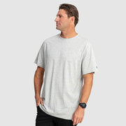 AUS SOLID SS TEE GREY MARLE
