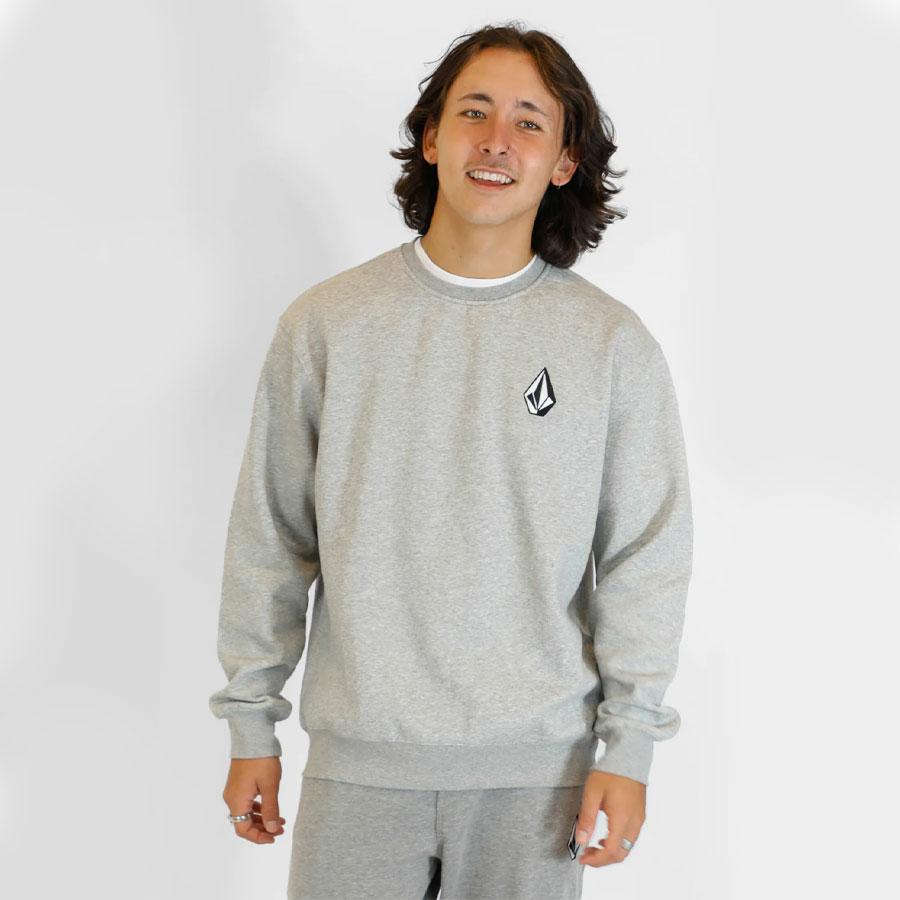 VOLOGO CREW FLEECE HEATHER GREY