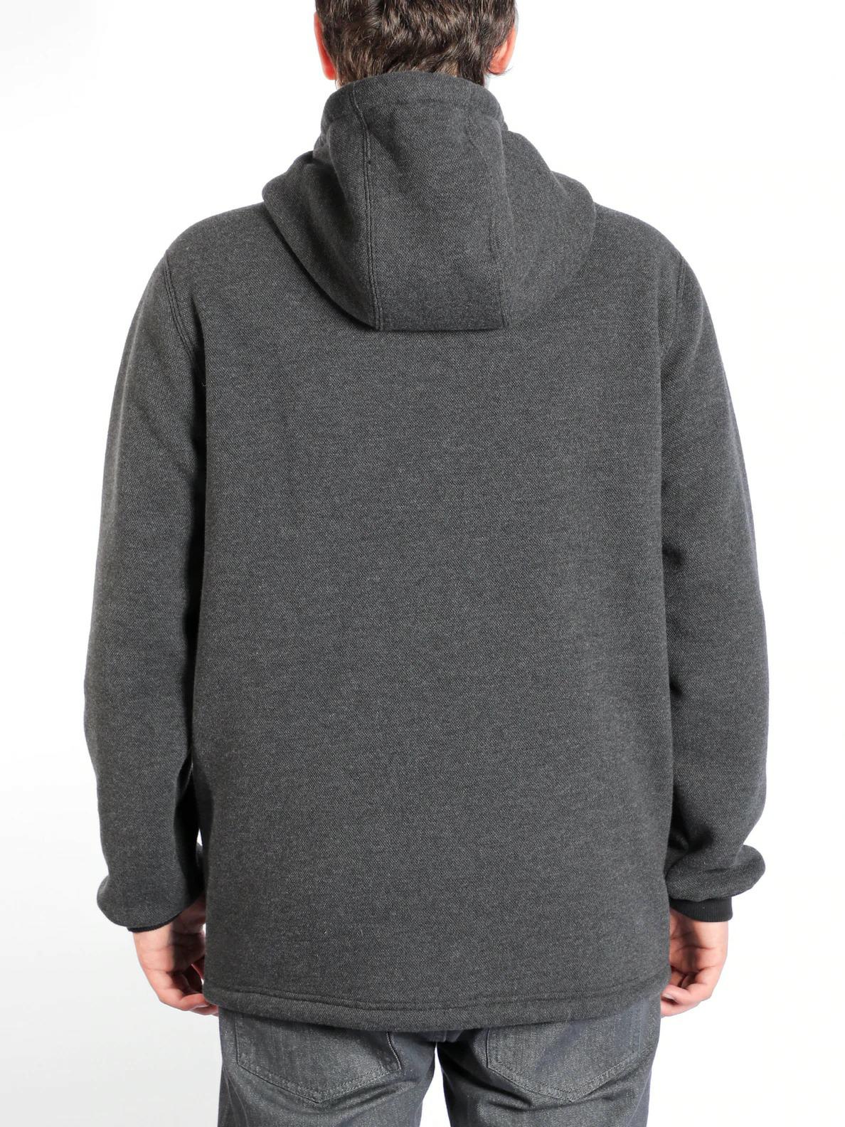 A4 BONDED ZIP HEATHER BLACK