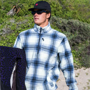 BOUNDARY MOCK NECK SLATE BLUE