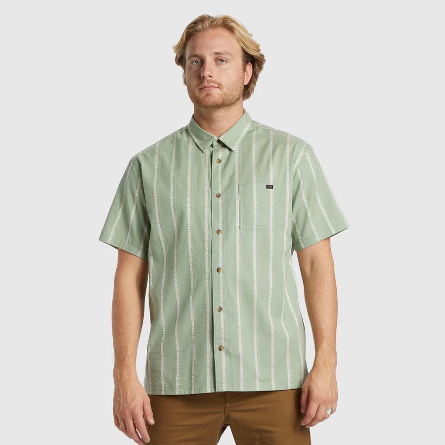 SUNDAYS JACQUARD SS MIST GREEN