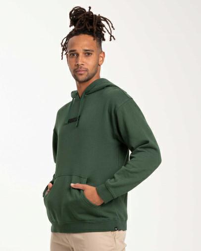 FASTLANE EMB PO FLEECE DEEP GREEN