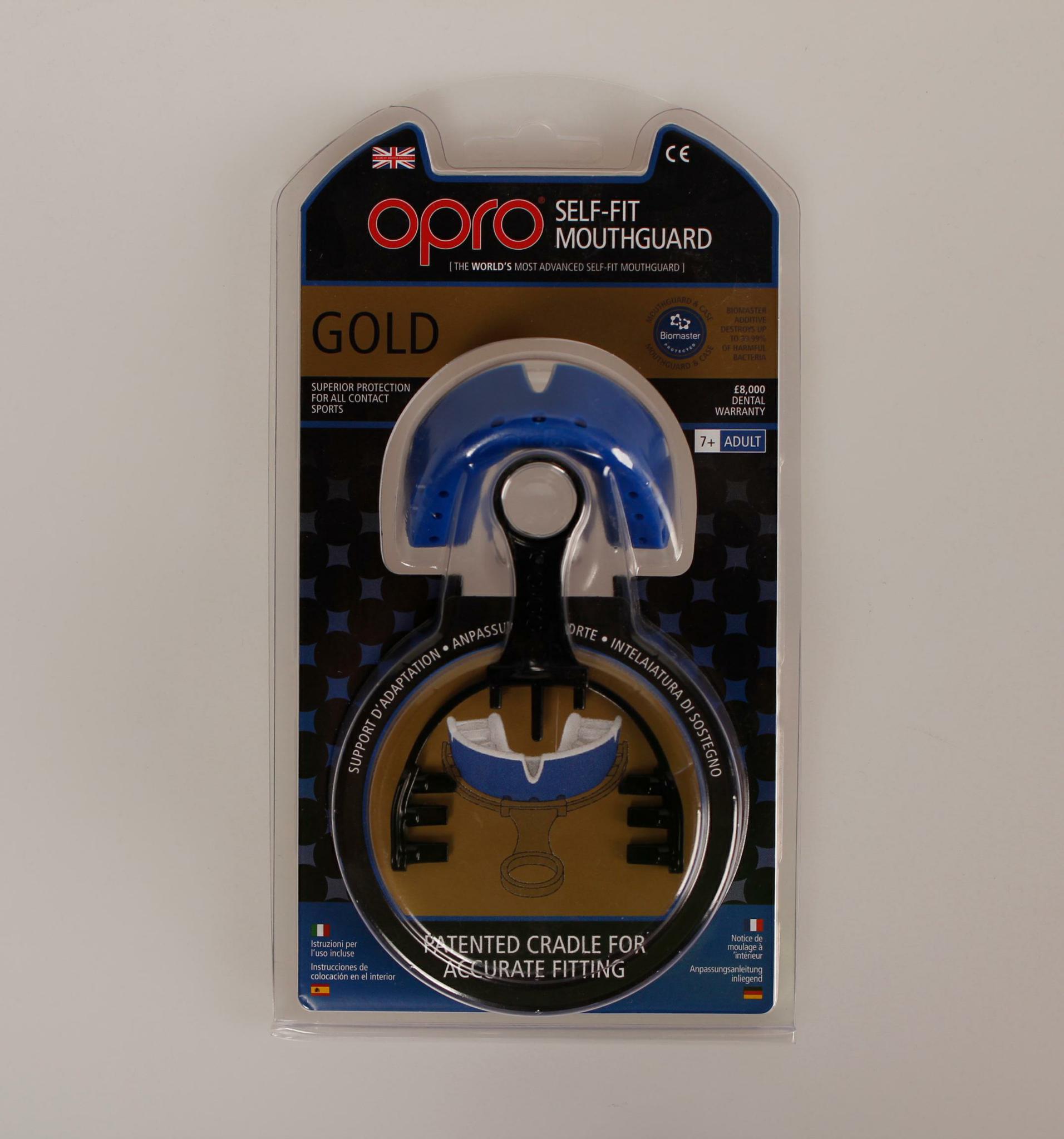GOLD 4 MOUTHGUARD BLUE/PEARL