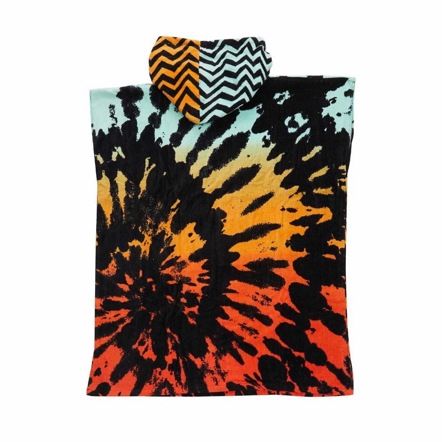HOODY TOWEL YOUTH FIERY CORAL