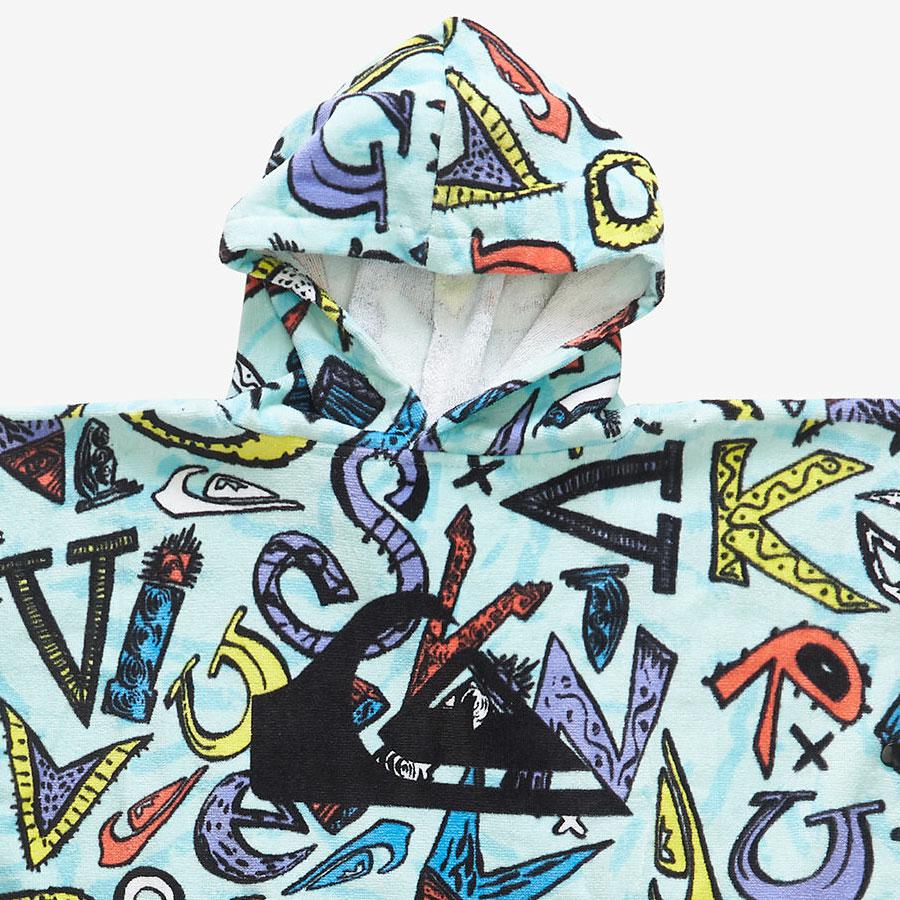 HOODY TOWEL BOY ICED AQUA