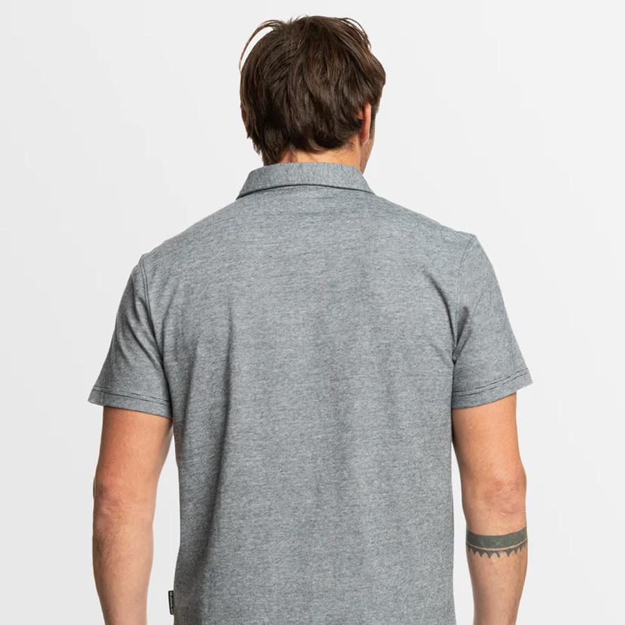 SUNSET CRUISE POLO BLACK HEATHER