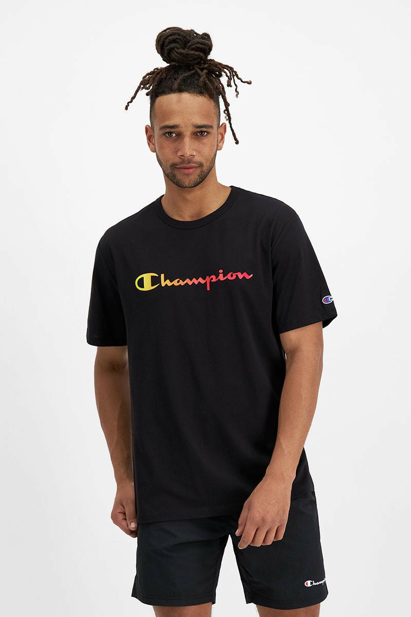 OMB SCRPT S/S TEE BLACK