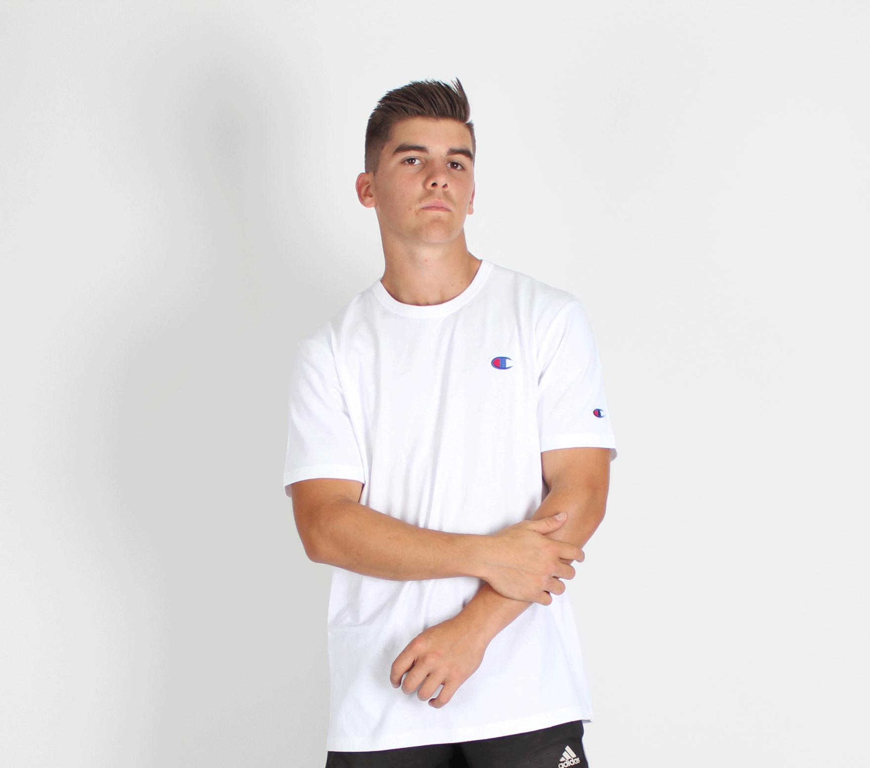 MT SML C TEE WHITE