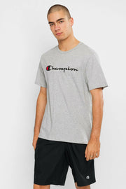 CHMPD SCRPT S/S TEE OXFORD HEATHER