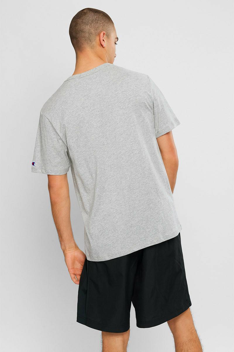 CHMPD SCRPT S/S TEE OXFORD HEATHER