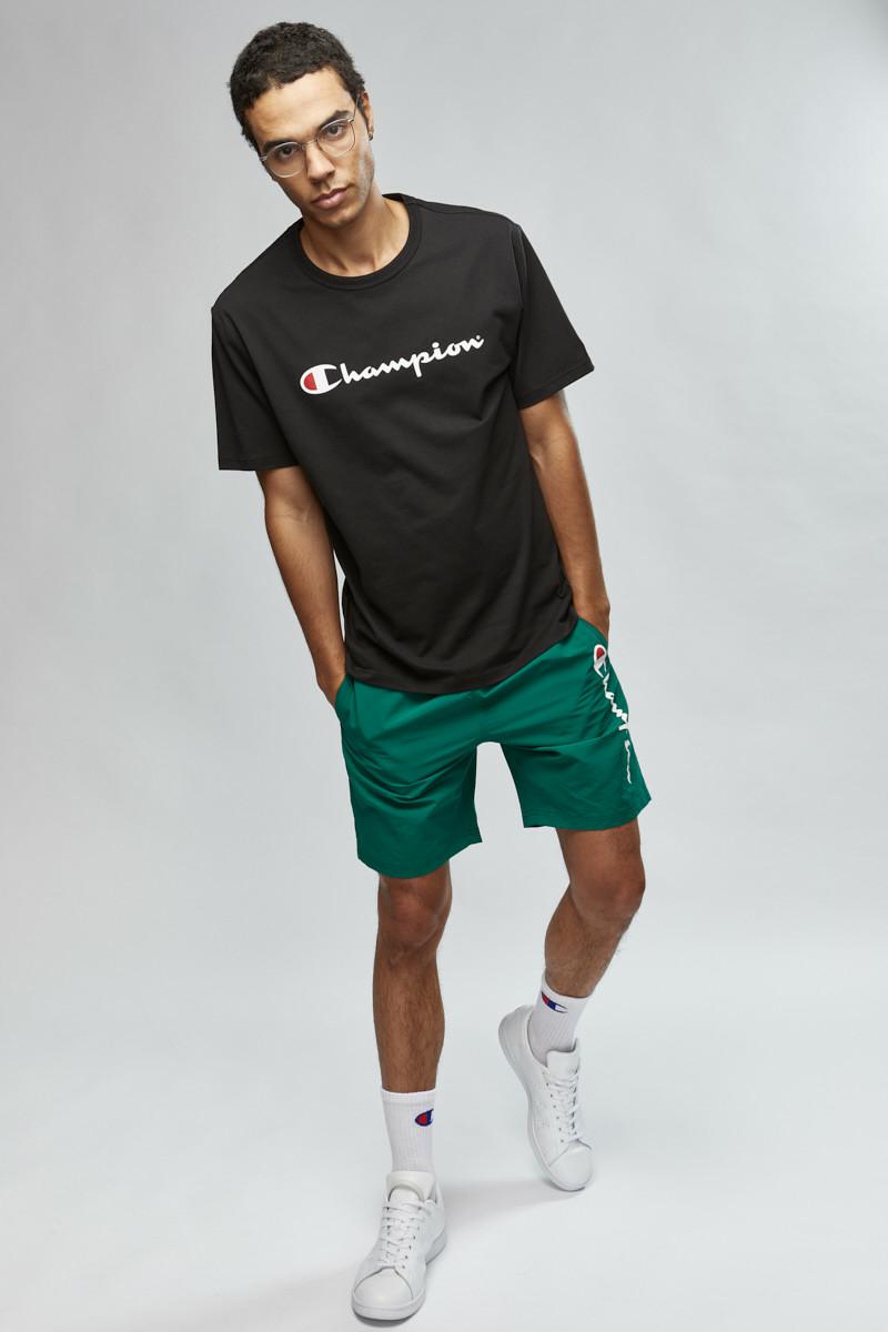 CHMPD SCRPT S/S TEE BLACK