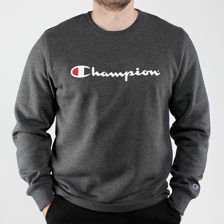 VF CHMPN SCRIPT CREW GRANITE HEATHER