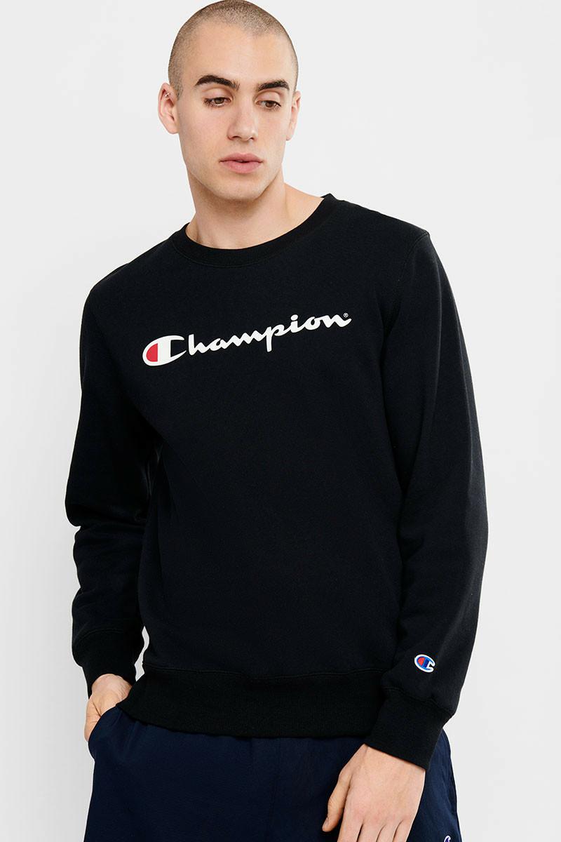 VF CHMPN SCRIPT CREW BLACK