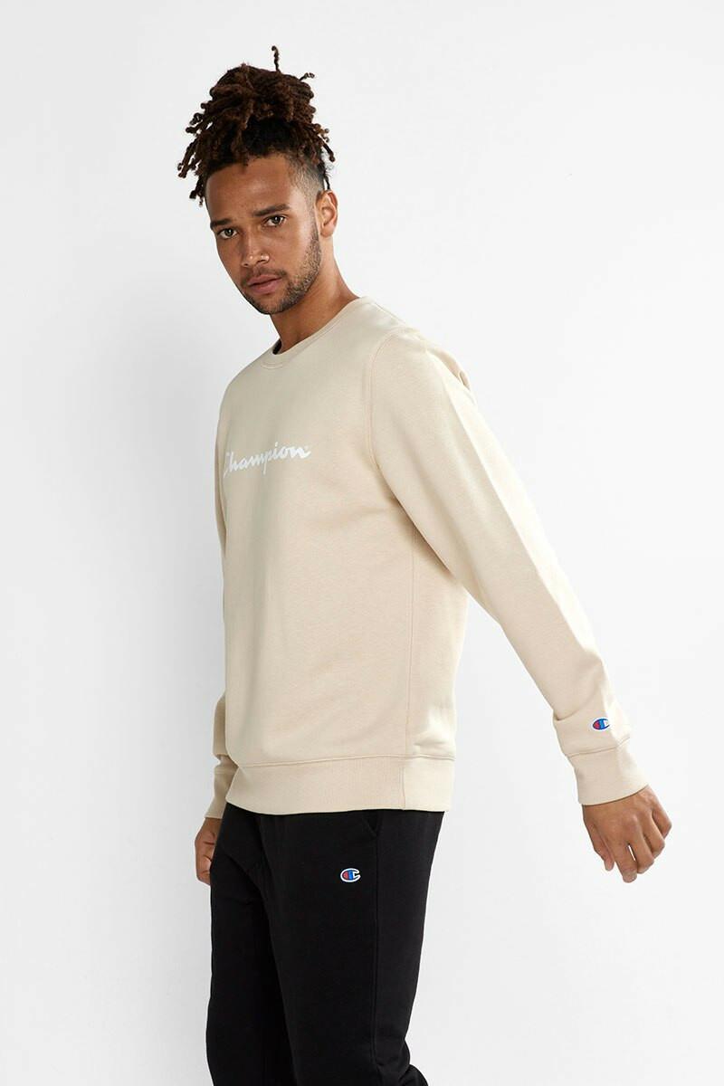 VF CHMPN SCRIPT CREW LIGHT TAUPE