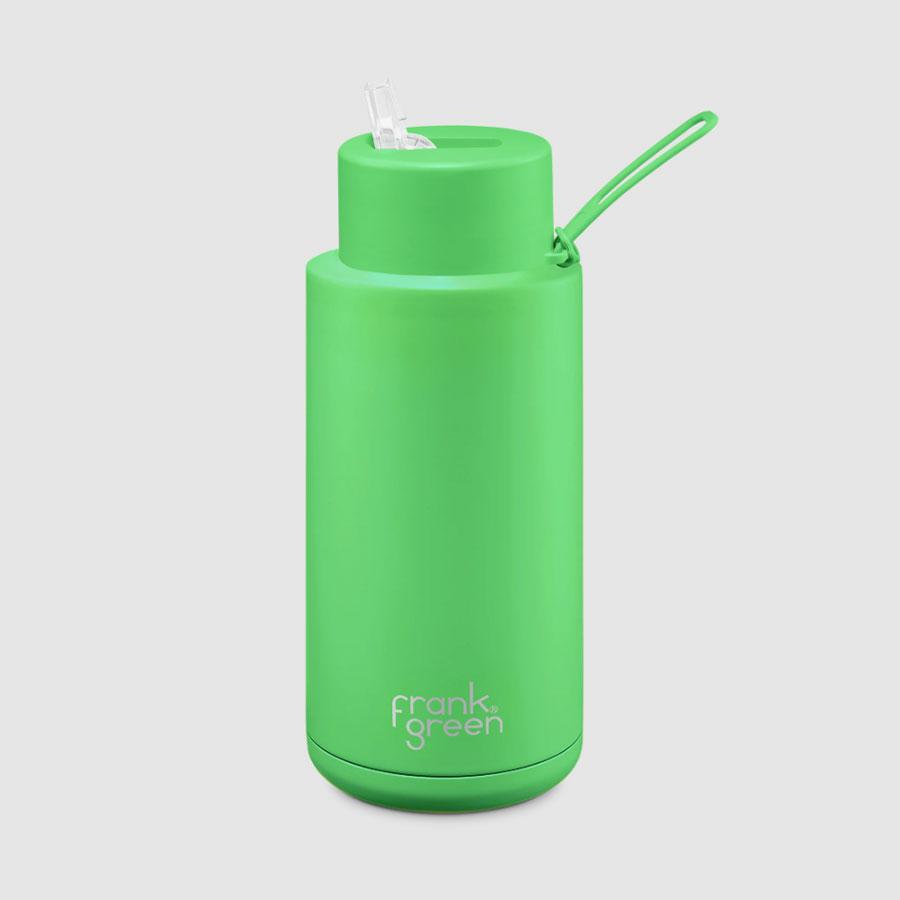 34OZ REUSABLE BOTTLE NEON GREEN