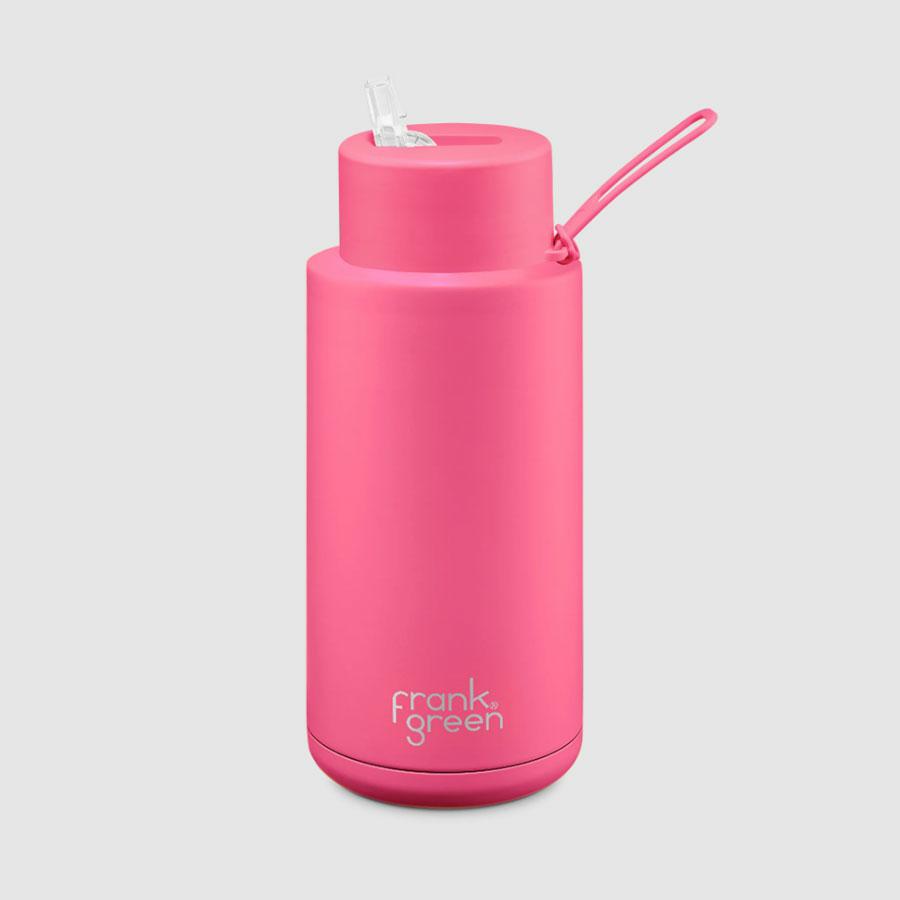 34OZ REUSABLE BOTTLE NEON PINK