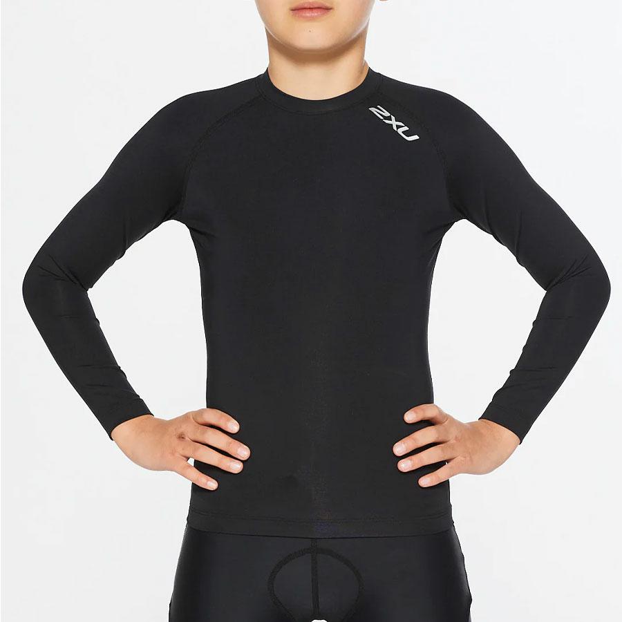 CORE YOUTH COMPRESSION L/ BLACK/SILVER