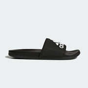 ADILETTECF+LOGO CBLACK/CBLACK/FTWWHT