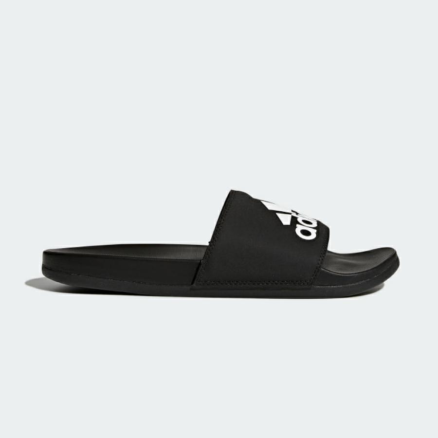 ADILETTECF+LOGO CBLACK/CBLACK/FTWWHT