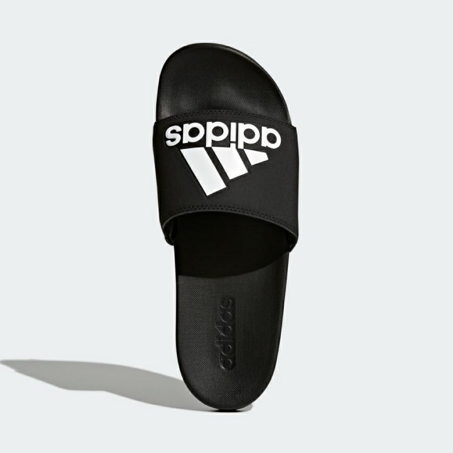 ADILETTECF+LOGO CBLACK/CBLACK/FTWWHT