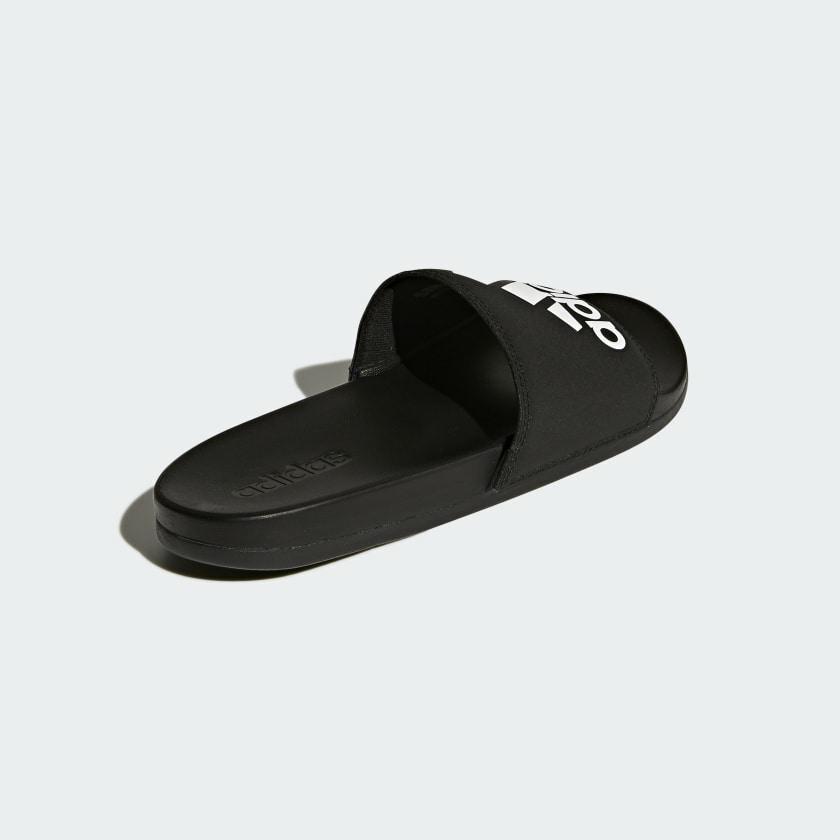 ADILETTECF+LOGO CBLACK/CBLACK/FTWWHT