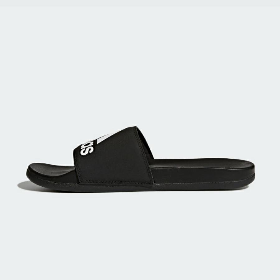 ADILETTECF+LOGO CBLACK/CBLACK/FTWWHT