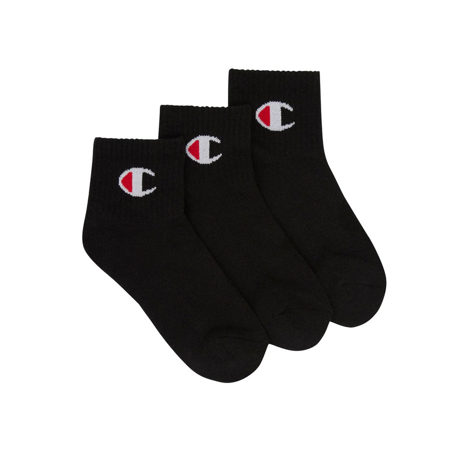 SPS C QTR CREW 3PK BLK