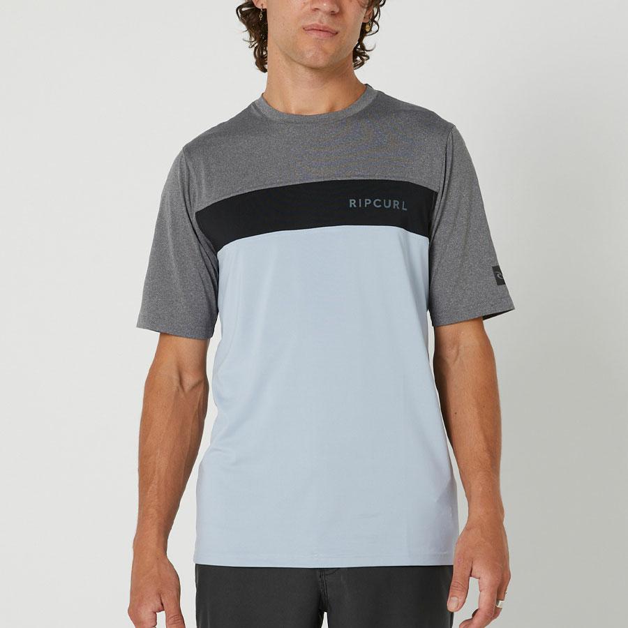 UNDERTOW PANEL TEE GREY MARLE/BLACK MAR