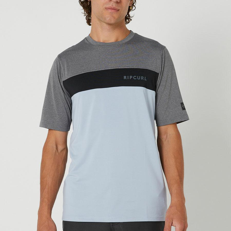UNDERTOW PANEL TEE GREY MARLE/BLACK MAR