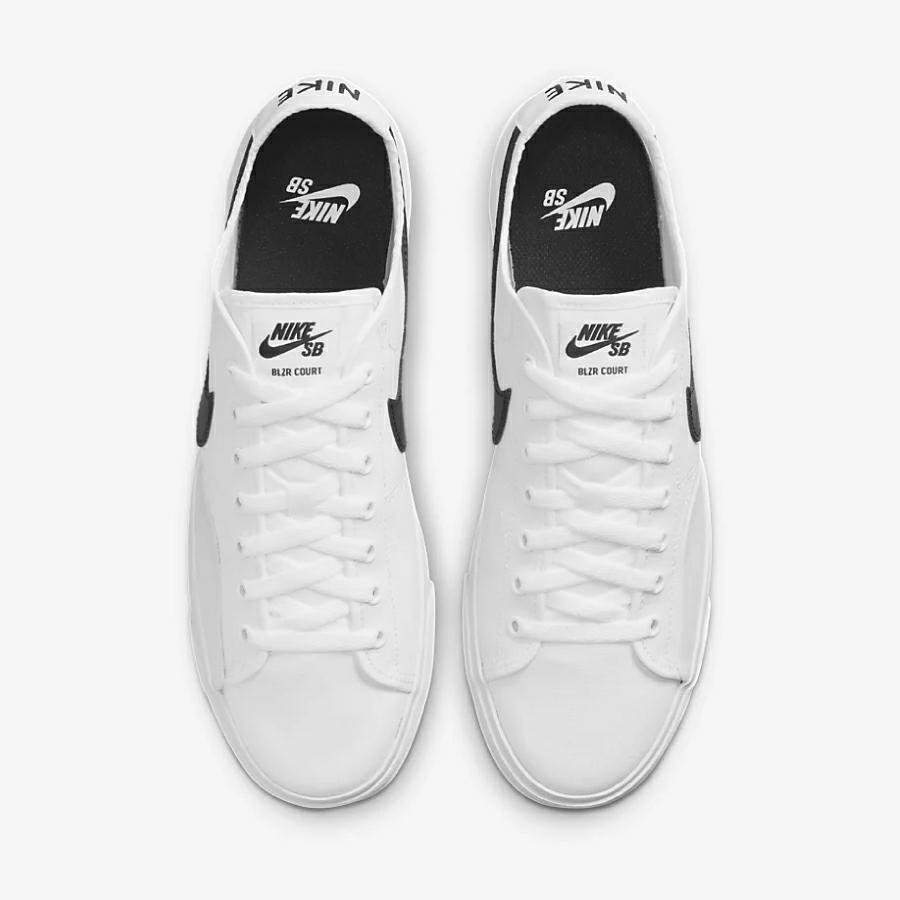 SB BLAZER COURT WHITE/BLACK-WHITE-BL