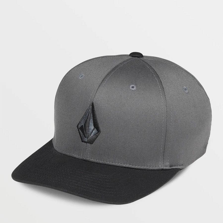FULL STONE FLEXFIT HAT ASPHALT BLACK