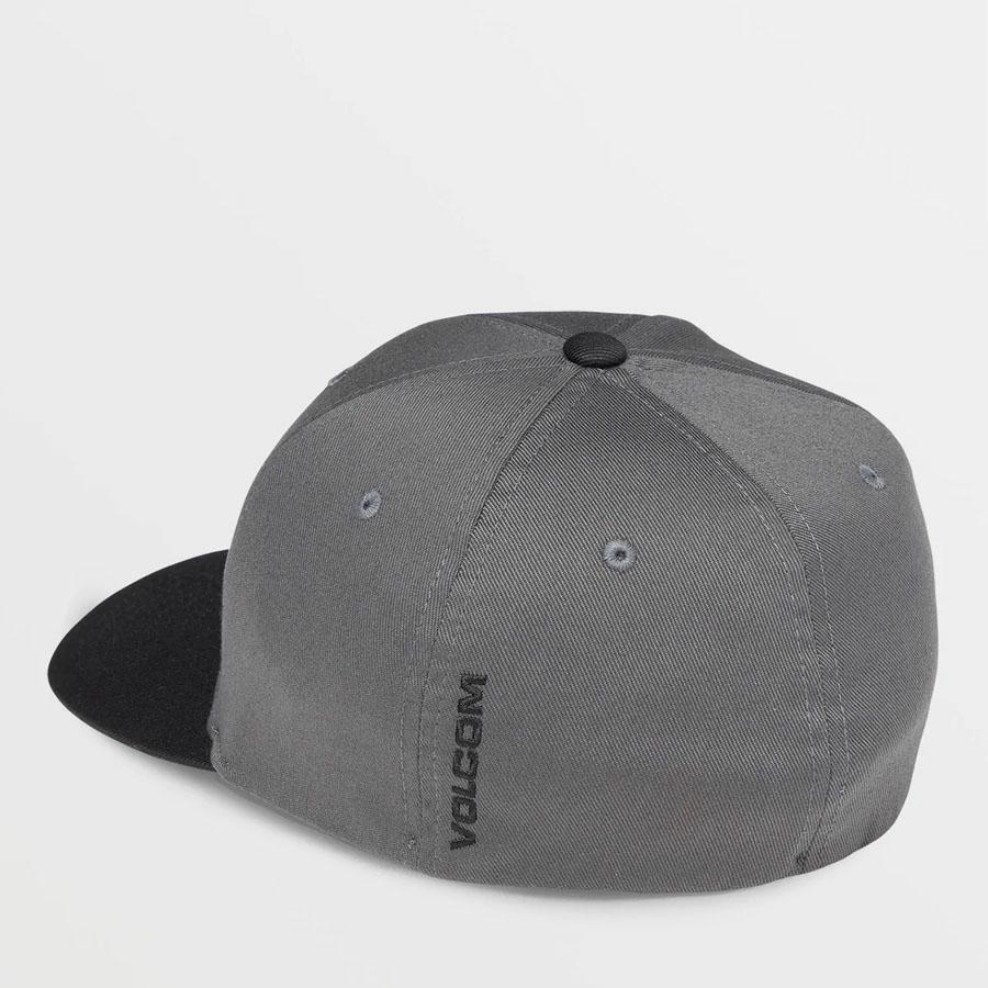 FULL STONE FLEXFIT HAT ASPHALT BLACK