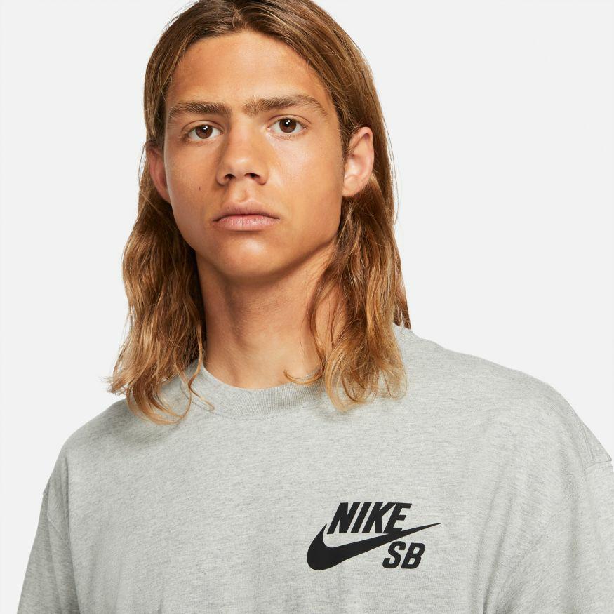 SB TEE DK GREY HEATHER/BLAC