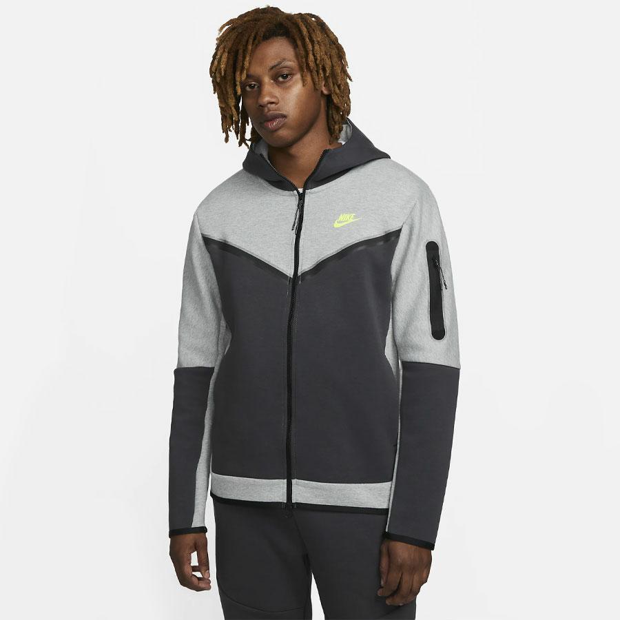NIKE SPORTSWEAR TECH FLEE DK GREY HEATHER/ANTH