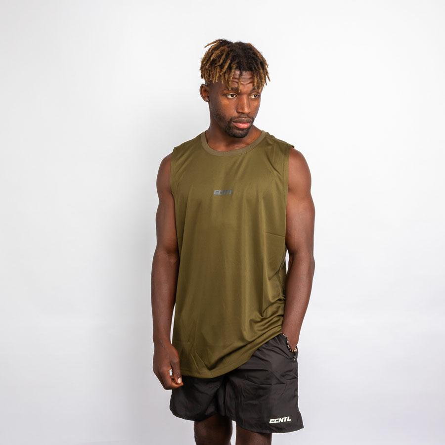 LIMITLESS MUSCLE TANK OLIVE