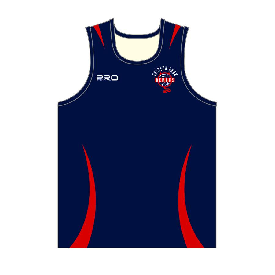 EPNC UNISEX T SINGLET JNR NAVY