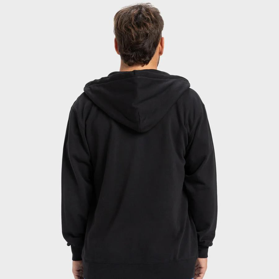 SALT WATER ZIP HOODIE BLACK