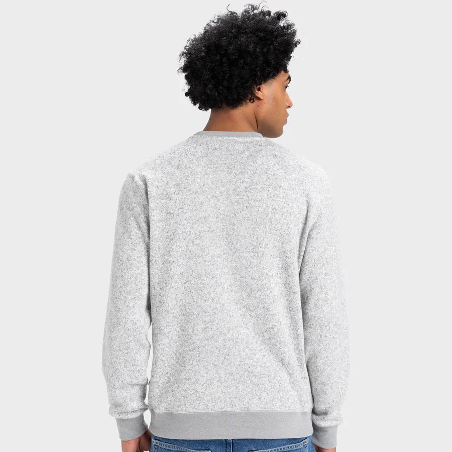KELLER CREW LIGHT GREY HEATHER