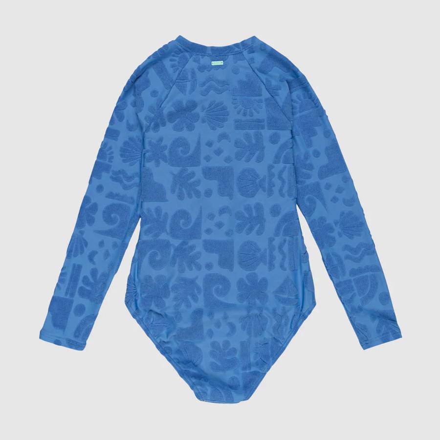 BEACH CHECK ONESIE NEBULAS BLUE BEACH C