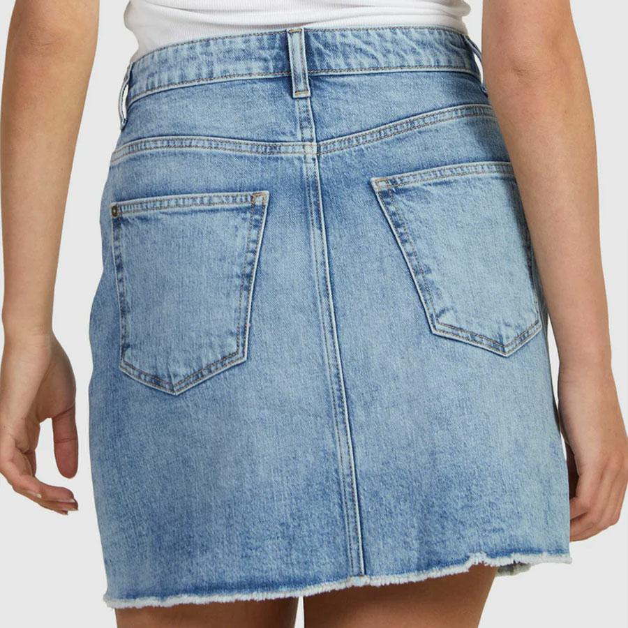 RAIN MINI SKIRT BEAU BLUE