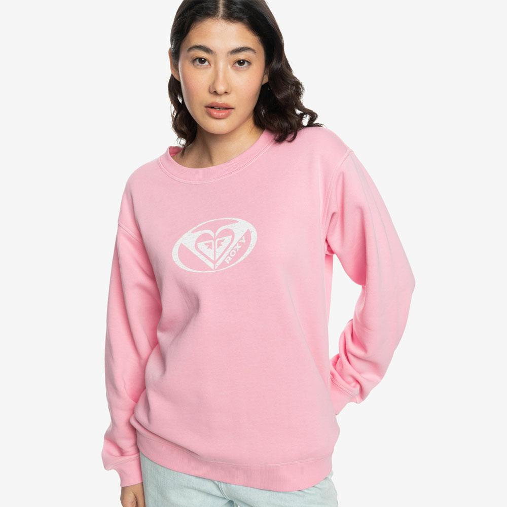 SURF STOKED CREW BRUSHED PRISM PINK
