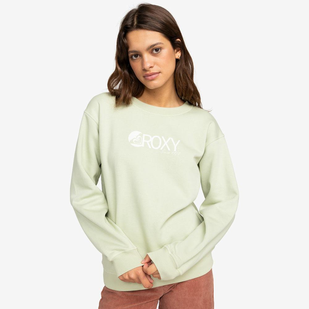SURF STOKED CREW BRUSHED LAUREL GREEN