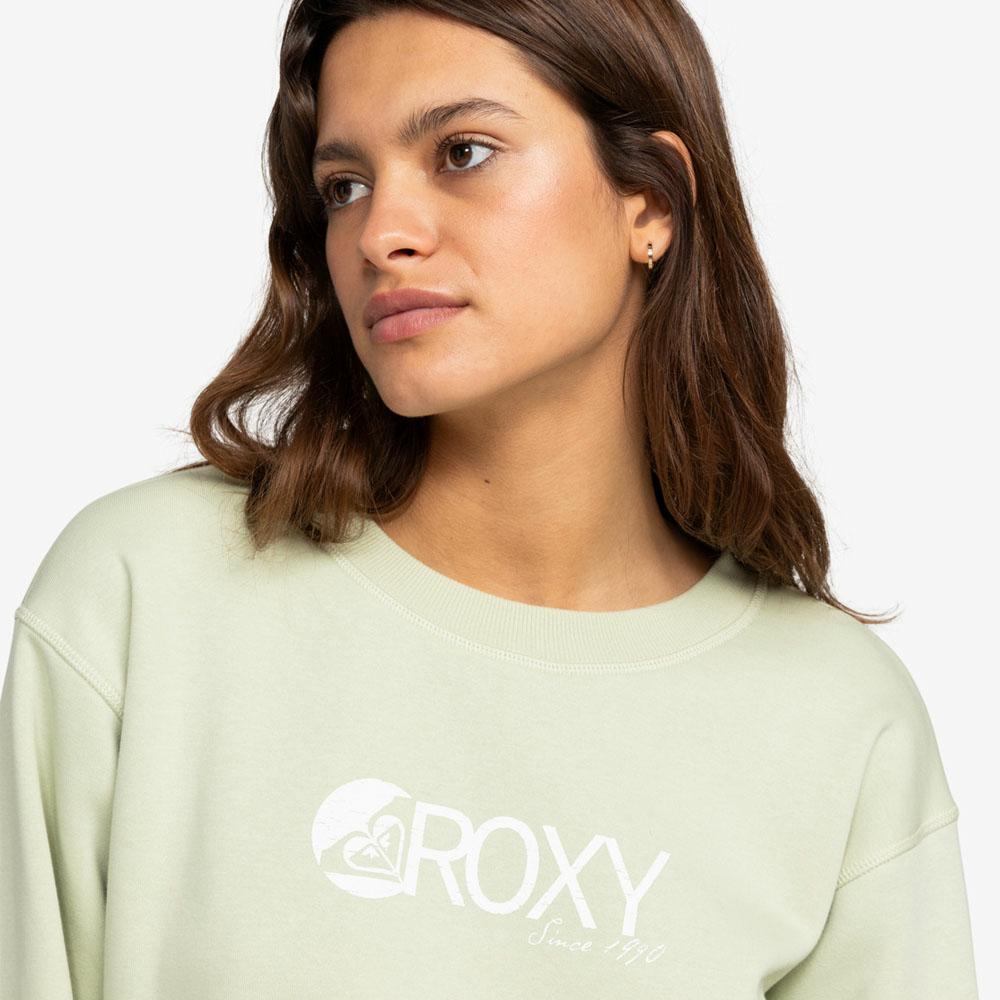 SURF STOKED CREW BRUSHED LAUREL GREEN