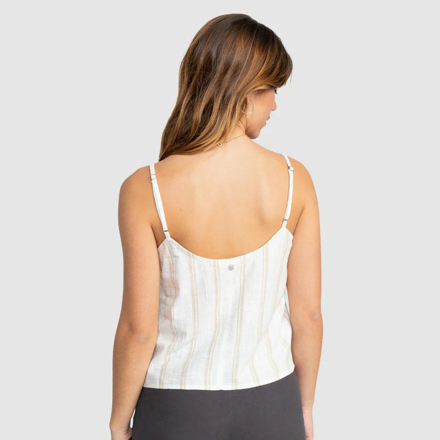 SANTORINI CAMI STRIPE EGRET KEEP IT SIMPLE