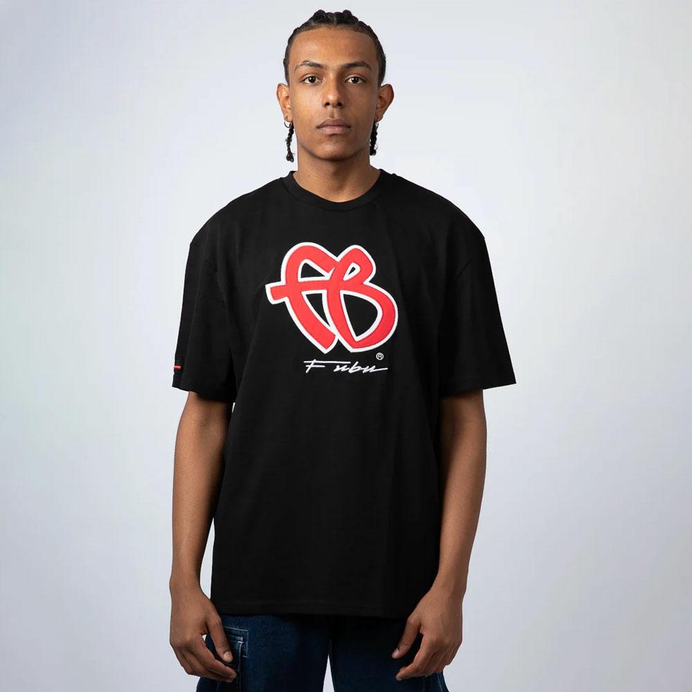 BASIC TEE BLACK/RED/WHITE