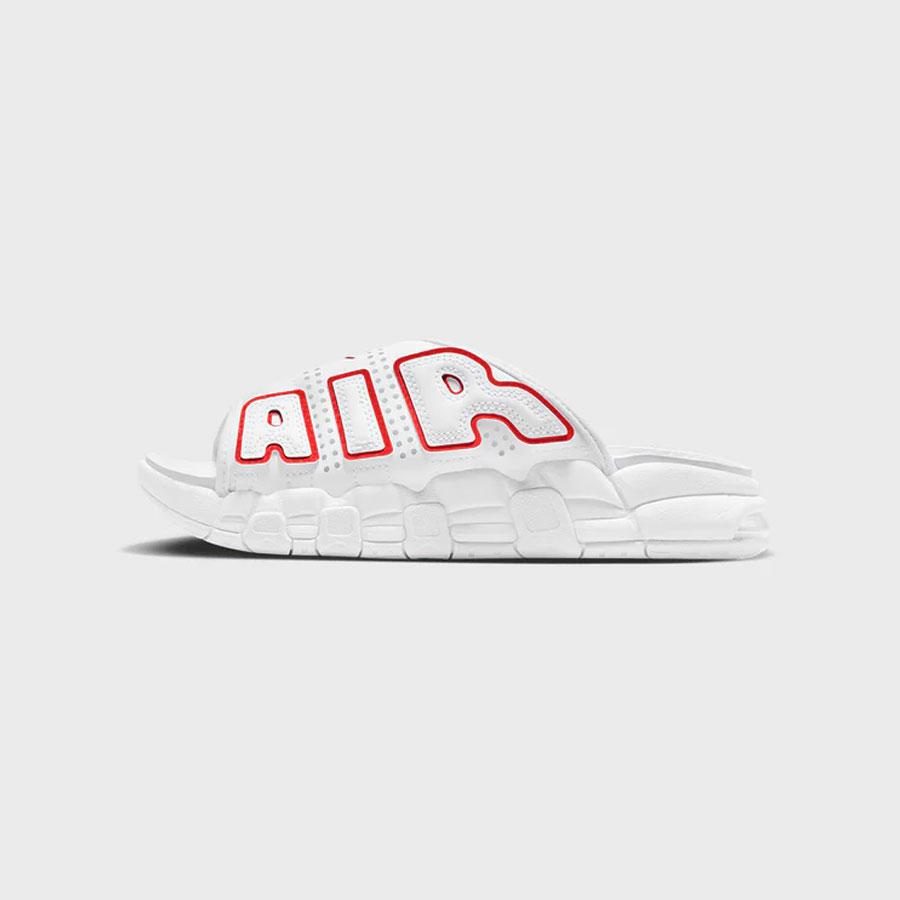 W AIR MORE UPTEMPO SLIDE WHITE / UNIVERSITY